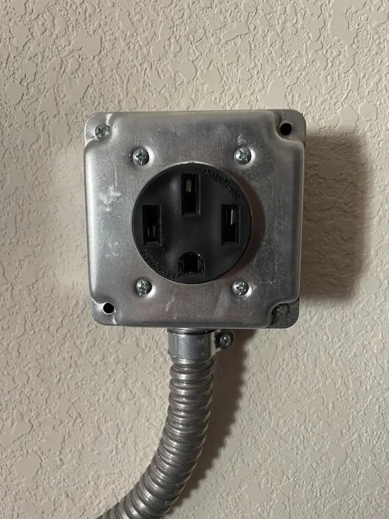 NEMA 14-50 outlet installed for Electrical Panel Upgrade in Goldenrod